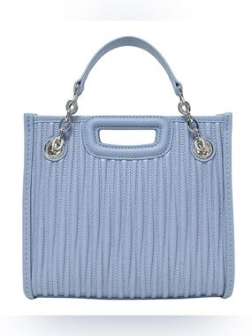 MAJE  Mini quilted leather tote bag